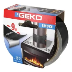 Nastro di alluminio nero per alte e basse temperature mm.40 x 9 mt. GEKO