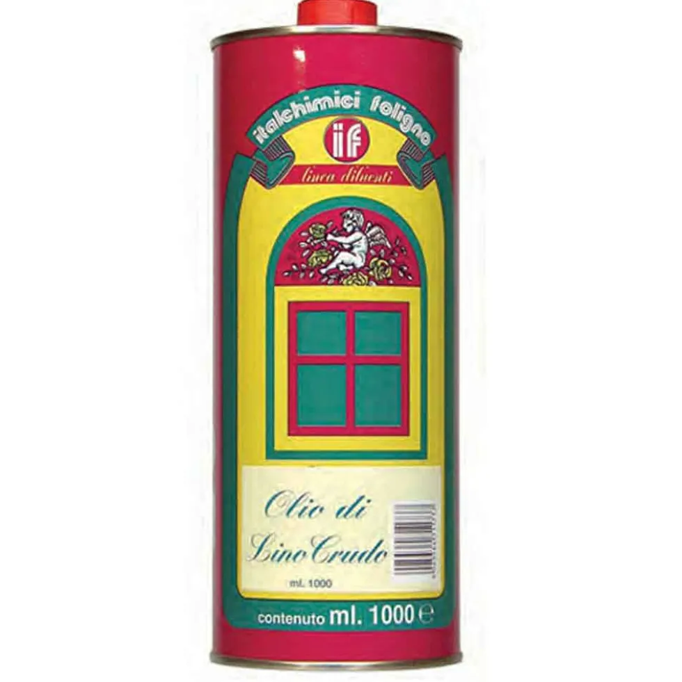Olio di lino crudo per lacche e mastici lt.1 ITALCHIMICI