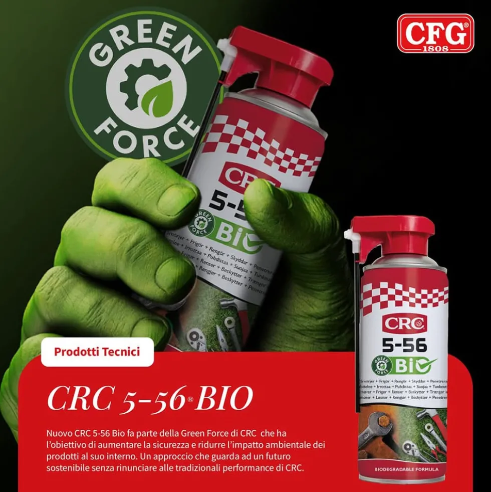 Olio lubrificante multifunzione biodegradabile CRC 5-56 BIO ml.300 sbloccante protettivo anticorrosivo