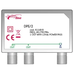 Partitore divisore tv da palo 2 uscite da esterno JOLLY LINE 41168 DPE/2
