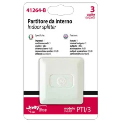 Partitore divisore tv 3 uscite da interno per tv digitale terrestre JOLLY LINE 41264 - PTI/3