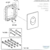 Piastra di azionamento cromata con pulsante GROHE 3850500 mod. SKATE AIR cromo per cassette di scarico GROHE