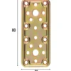 Piastra giunzione diritta pesante acciaio tropic. mm.50 x 80 art. 770