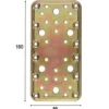 Piastra giunzione diritta pesante acciaio tropic. mm.90 x 180 art. 774