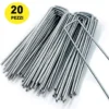 Picchetto fermarete a U acciaio zincato mm.170 x 30 cf.20 pz.