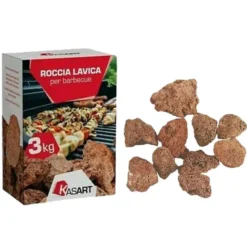 Pietra lavica per barbecue kg.3 roccia lavica KASART