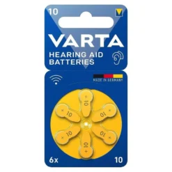 Pila batteria per apparecchi acustici VARTA 10 zinco-aria 1,4 V bl.6 pz.