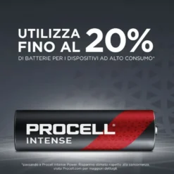 Pile batterie alcaline industriali ministilo AAA 1,5V MN2400 Duracell PROCELL Intense cf.10 pz.
