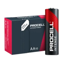 Pile batterie alcaline industriali stilo AA 1,5V MN1500 Duracell PROCELL Intense cf.10 pz.