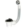Piletta in pvc dm.70 con troppo pieno per lavello inox con tappo in gomma MARYPLAST S405