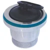 Piletta in pvc dm.70 per lavello inox con tappo in gomma MARYPLAST S310