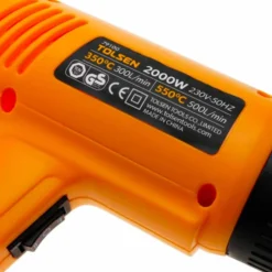 Pistola termica sverniciatore 1000/2000W 550°C con accessori TOLSEN 79100