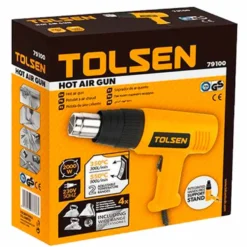 Pistola termica sverniciatore 1000/2000W 550°C con accessori TOLSEN 79100