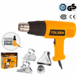 Pistola termica sverniciatore 1000/2000W 550°C con accessori TOLSEN 79100