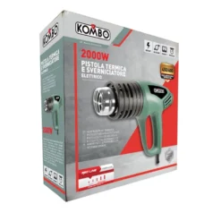 Pistola termica sverniciatore elettrico ad aria calda KOMBO 1000/2000W