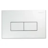 Placca a 2 pulsanti PUCCI ECO mod. LINEA bianca cm.28 x 18 sp.4,7 cm. per cassetta incasso PUCCI ECO