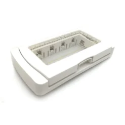 Placca stagnata autoportante da esterno 3 posti bianca IP55 MAPAM compatibile BTICINO MATIX