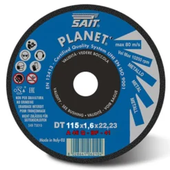 PLANET TM Disco taglio metallo mm.115 x 1,6 x 22,23 Sait