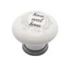 Pomolo in porcellana per mobili stile shabby chic mm.31 dis. SWEET HOME