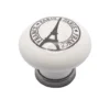 Pomolo in porcellana per mobili stile shabby chic mm.31 dis. TOUR EIFFEL
