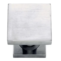 Pomolo quadro cromo satinato stile moderno mod. ASTI per porte