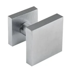Pomolo quadro cromo satinato stile moderno mod. ASTI per porte