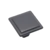 Pomolo quadro per mobili stile industrial mm.25 x 25 nero opaco ITALMETAL