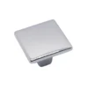 Pomolo quadro per mobili stile moderno mm.25 x 25 cromo lucido ITALMETAL