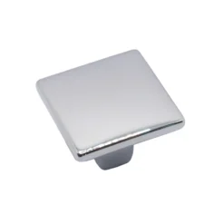 Pomolo quadro per mobili stile moderno mm.25 x 25 cromo lucido ITALMETAL