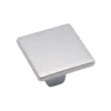 Pomolo quadro per mobili stile moderno mm.25 x 25 cromo perla ITALMETAL
