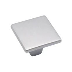 Pomolo quadro per mobili stile moderno mm.25 x 25 cromo perla ITALMETAL