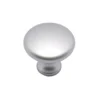 Pomolo tondo per mobili stile moderno mm.25 cromo perla ITALMETAL