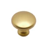 Pomolo tondo per mobili stile moderno mm.25 oro opaco ITALMETAL