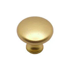 Pomolo tondo per mobili stile moderno mm.25 oro opaco ITALMETAL