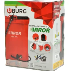 Pompa irroratrice a zaino a batteria IRROR BURG serbatoio lt.16