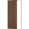Porta a soffietto da interno cm.82 x 210 noce con maniglia e chiusura magnetica