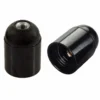 Portalampade E27 liscio nero
