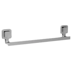Portasalviette KOEMO serie KARA cromo lucido cm.45 con fissaggio brevettato VACUWAY senza forare