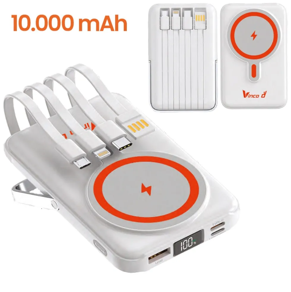 Power bank universale 10.000 mAh con magsafe per ricarica wireless VINCO 00010
