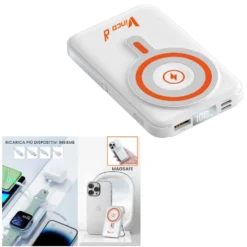 Powerbank universale 10.000 mAh con MagSafe per ricarica wireless VINCO 00020
