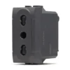 Presa bivalente italiana 2P+T 10/16 amp ART compatibile BTICINO LIVING antracite