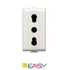 Presa di corrente bivalente 2P+T 10/16amp ELETTROCANALI serie EASY compatibile Bticino Matix