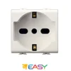 Presa di corrente schuko italiana/tedesca trivalente 2P+T 10/16amp ELETTROCANALI serie EASY compatibile Bticino Matix