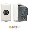 Presa tv coassiale passante schermata ELETTROCANALI serie EASY compatibile Bticino Matix