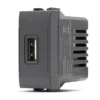 Presa USB tipo A 5V 2amp ART compatibile BTICINO LIVING antracite