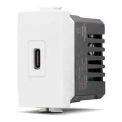 Presa USB tipo C 5V 2,4 amp JOY-T3 compatibile BTICINO MATIX