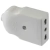 Presa volante bivalente COMPACT 2p+t 10/16 amp bianca MASTER