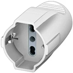 Presa volante standard schuko tedesco + bivalente italiana 2P+T10/16 amp BTICINO