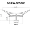 Profilo igienico a sguscio "MAGNUM" in pvc rigido bianco mm.65 x mt.2 per pavimenti e sanitari
