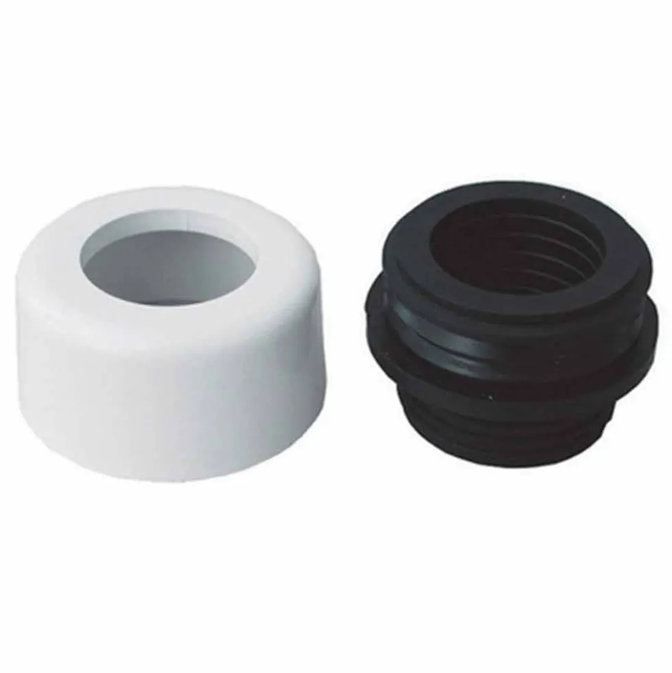 PUCCI 80001330 Morsetto combinato guarnizione retro wc e coprimorsetto bianco